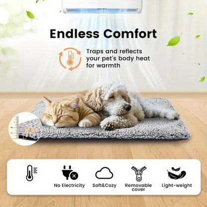 Winter Warming Pet Mattress, Super Warm Cat and Dog Pad, Washable and Non-Slip Mat, Suitable for Small to Large Dogs and Cats