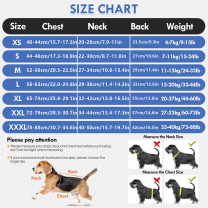 Dog Anxiety Jacket, Dog Coat for Thunder, Skin-Friendly Dog Calming Shirt - Keep Pet Calm, anti Anxiety Vest for Dogs and Cat